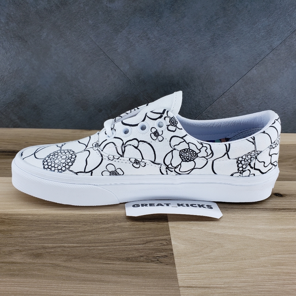 VANS ERA U-color Floral White Low Top Sneakers - Picture 4 of 11